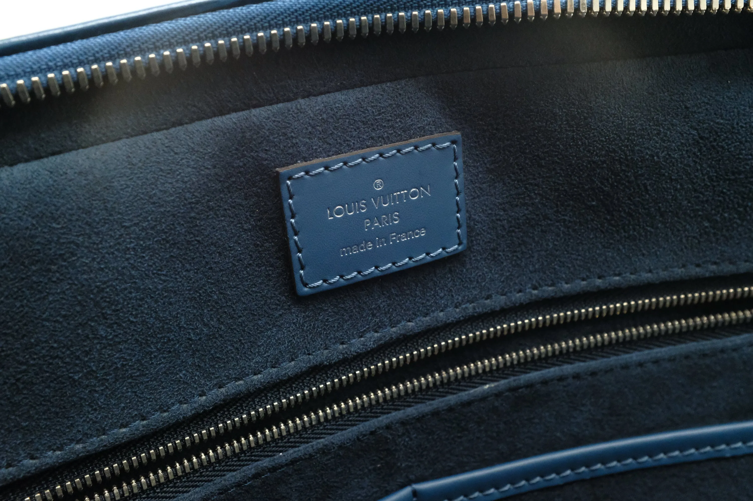 Louis Vuitton Poche Document in Blue Epi Leather