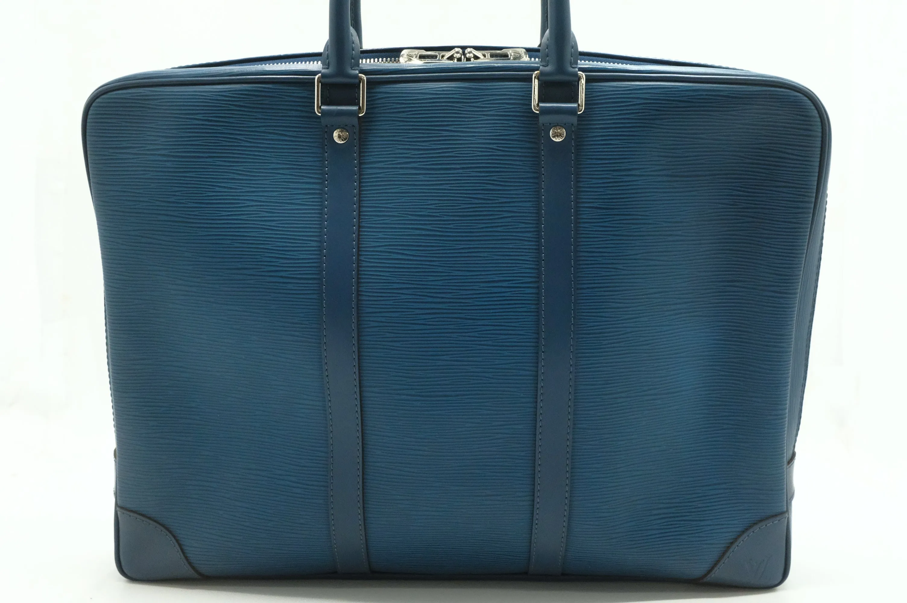 Louis Vuitton Poche Document in Blue Epi Leather