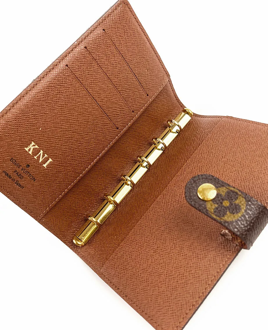 Louis Vuitton Small Ring Agenda Cover Monogram