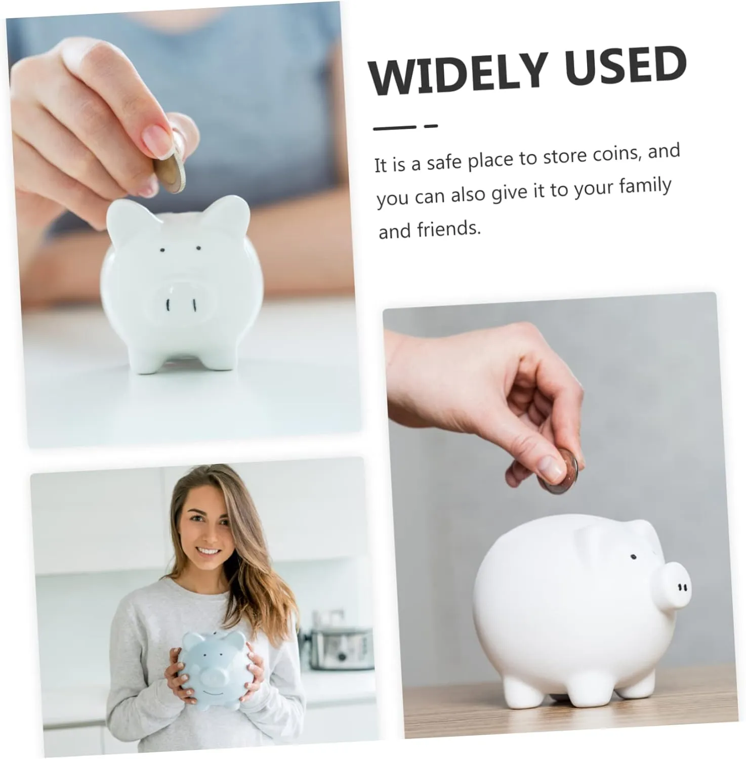 Luxshiny Dharma Piggy Bank Adorable Jar for Boys and Girls Room Home Decor Japanese Style Ceramic Money Bank for Saving for Birthdays Special Occasions
