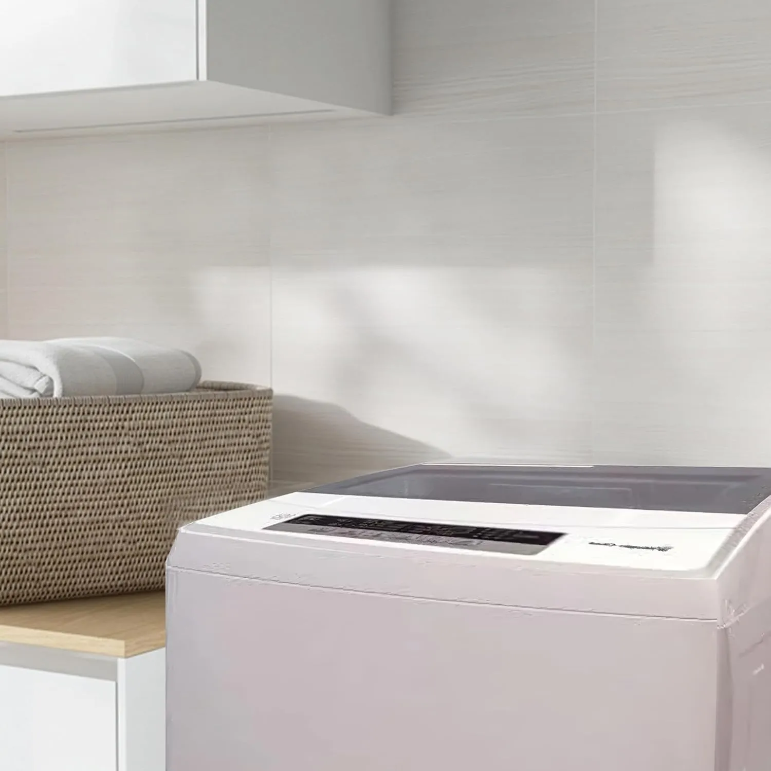 Magic Chef Top Load Washing Machine, Portable Washer, LED Display, 1.7 Cubic Feet, White