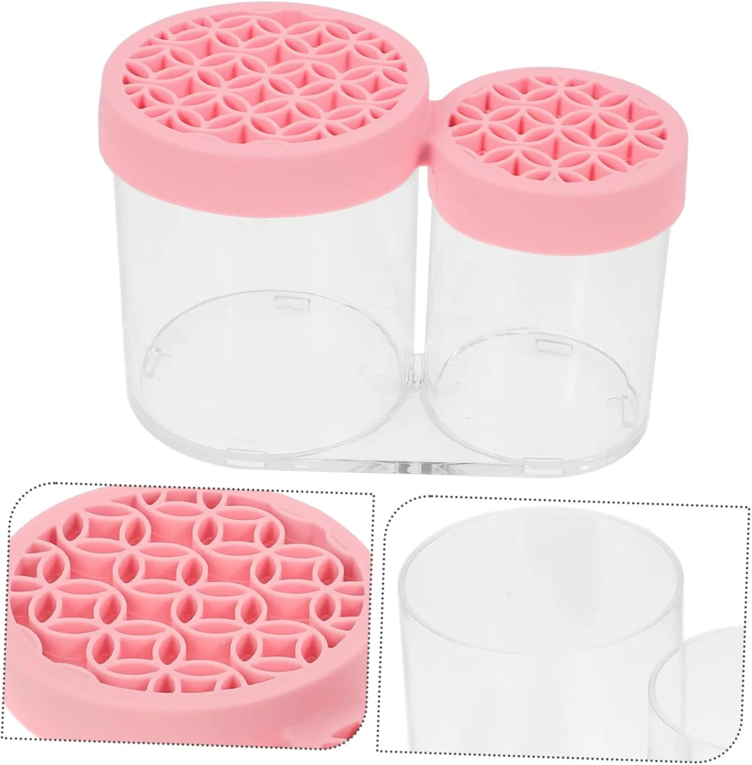 Makeup Brush Storage Organizer Built Drying Rack Compact Vanity Makeup Organizer for Eyebrow Pencils Eyeshadow Brushes Stylish Design for Desktop Use