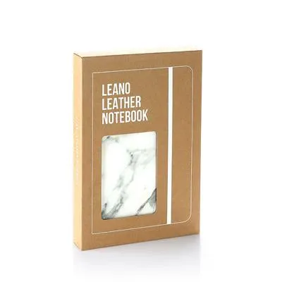 Marble Print Leather Notebook