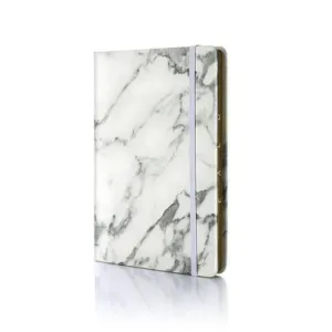 Marble Print Leather Notebook