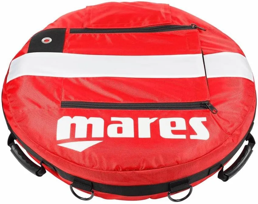 Mares Training Buoy - Durable Floating Freediving Training Bouy with Four Handles, Inner Compartment and Double Chamber