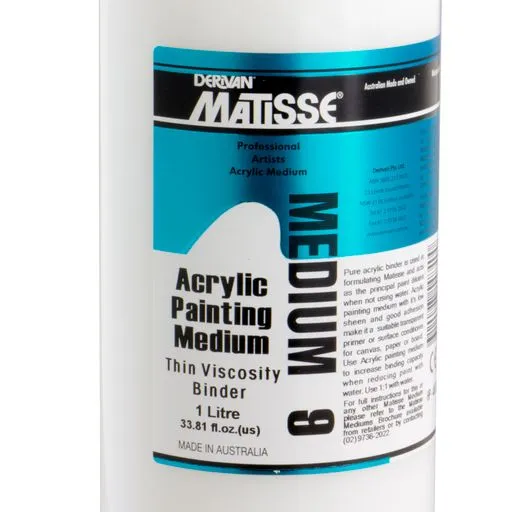 Matisse Acrylic Painting Medium M9 - 250ml / 1 Litre