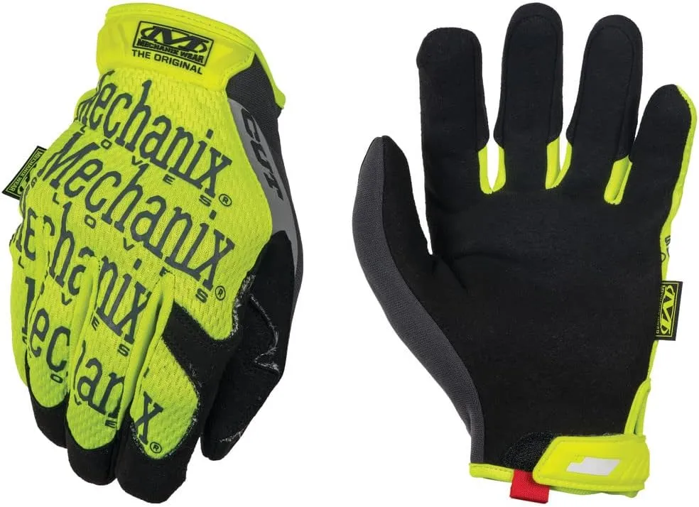 Mechanix Wear Size 9 The Original E5 Armortex And TrekDry Hi-Viz Cut Resistant Gloves, Fluorescent Yellow & Orange, Medium (SMG-C91-009)