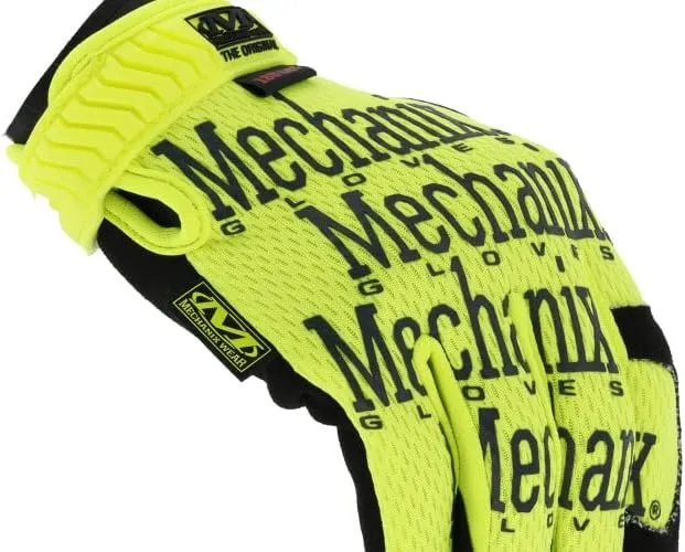 Mechanix Wear Size 9 The Original E5 Armortex And TrekDry Hi-Viz Cut Resistant Gloves, Fluorescent Yellow & Orange, Medium (SMG-C91-009)