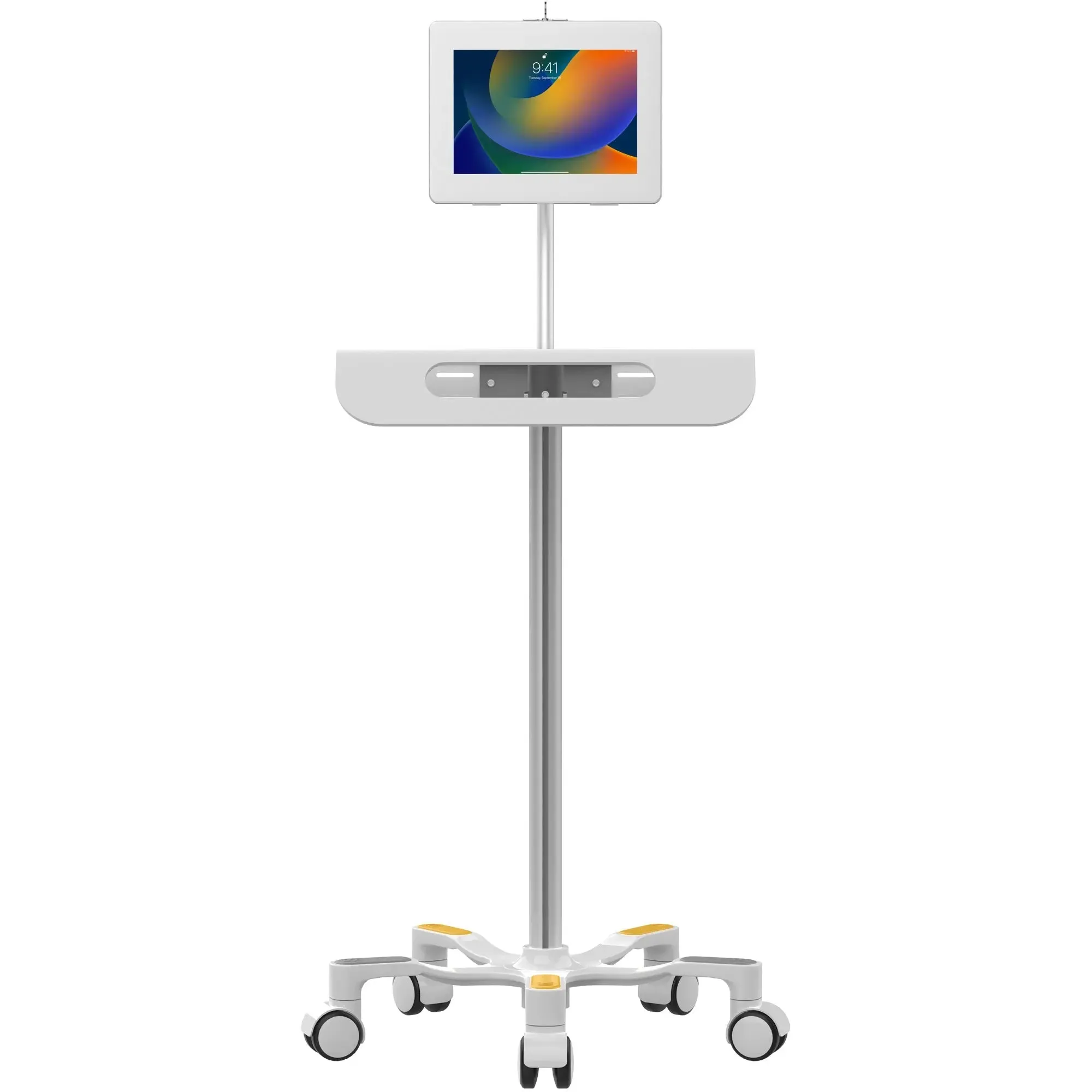 Medical Grade Anti-Microbial Floor Stand with Premium Locking Enclosure