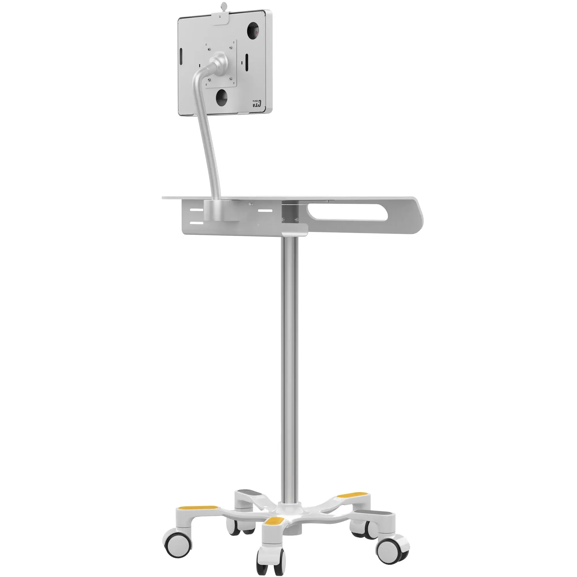 Medical Grade Anti-Microbial Floor Stand with Premium Locking Enclosure