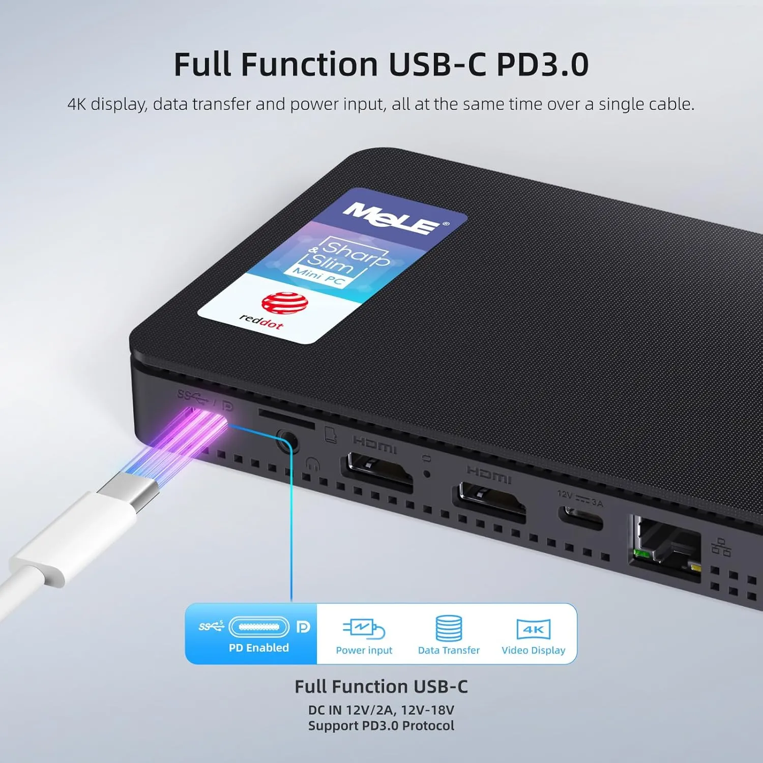 MeLE Overclock4C Mini PC, 12th Alder Lake-N100(up to 3.4GHz,4C/4T), 16GB DDR4 512GB Micro Desktop Computer, 4K Triple Display, All-in-one USB-C, USB3.2/WiFi/BT/Ethernet on Business Home Office