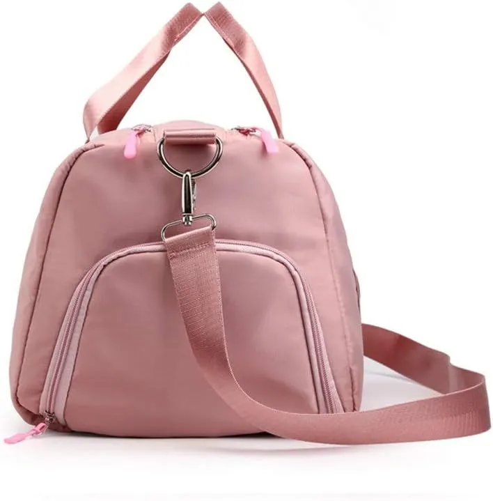 men Men Casual Travel Duffel Nylon Luggage Handbag Gym Sports Overnight Foldable Weekender Bag with Shoes Compartment Sports Overnight Gym Luggage Weekend Tote Bag