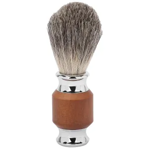 Men's Beard Shaving Brush with Rubber Wood Handle, Ergonomic for Grasping, Increases Shaving Cream Foam, Removes and, Lightweight for Salon, Home and Travel Use