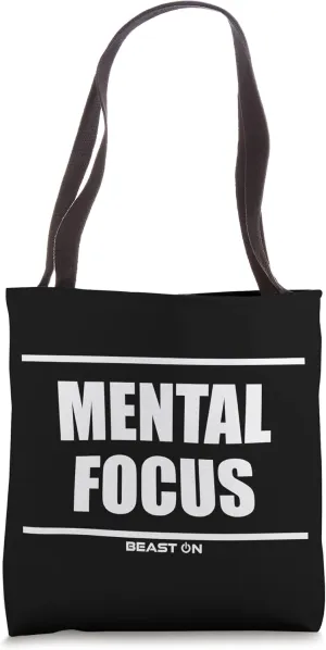 Mental Focus Gym Fitness Workout Bodybuilding Gains Gainz Tote Bag