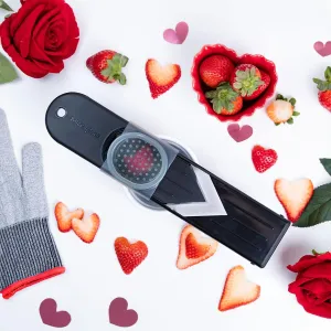 Microplane Mini Mandoline Slicer - Compact Slicer for Strawberries and Mushrooms