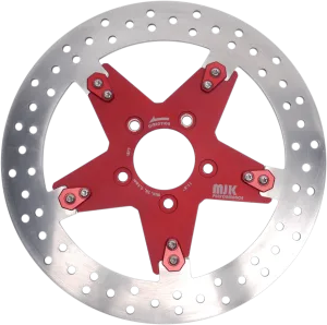 MJK Performance P-4651 Star 11.8in. Floating Brake Rotor - Red Anodized