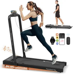 Mobvoi Home Treadmill Walking Pad/SE/Plus 3 in 1 Folding Treadmill Walking Pad 2.5 HP Compact Running Walking Machine with Remote Control for Home Office 265 LBS 7.6 MPH