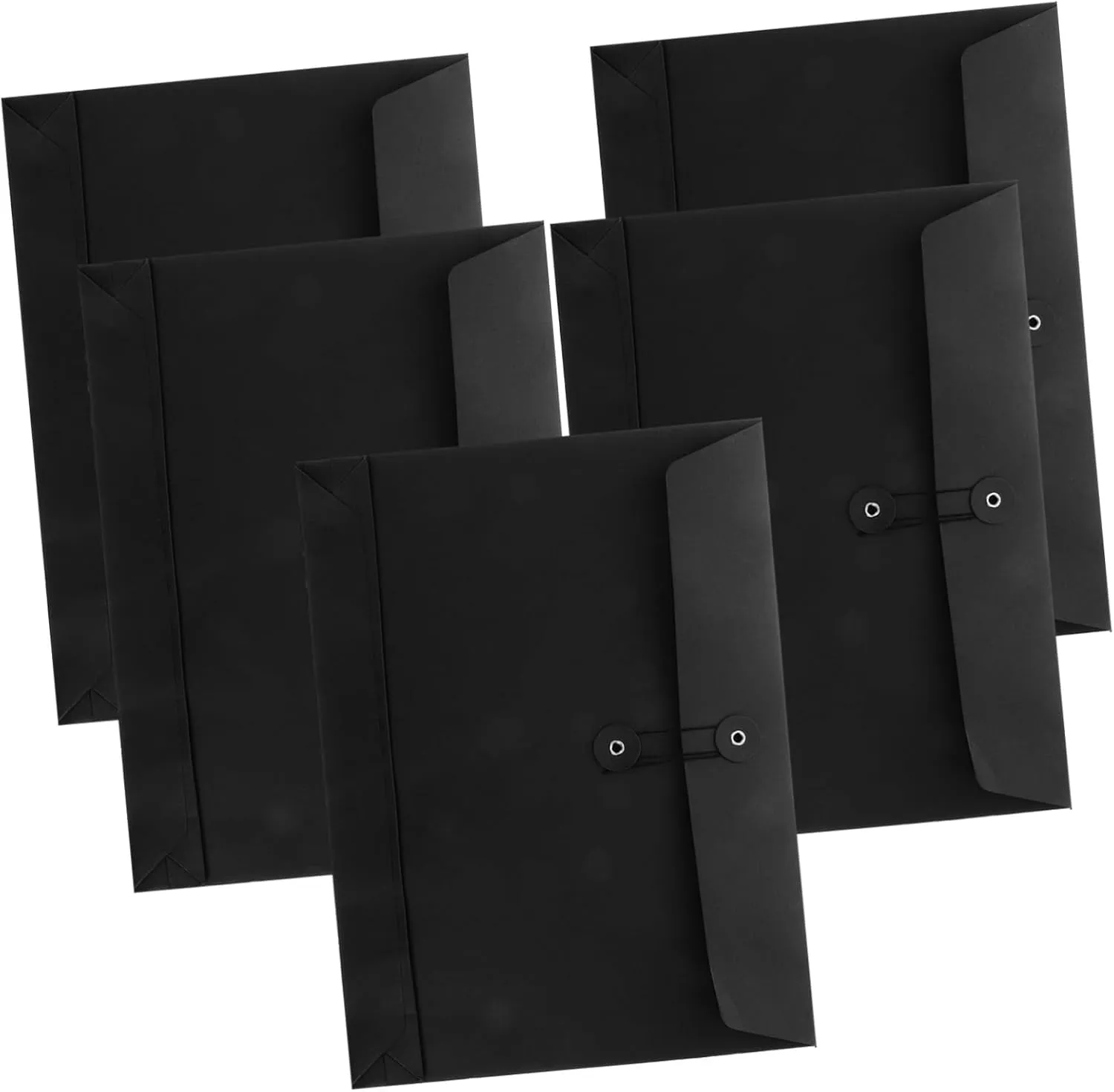 Modern Aesthetic Black Card Document Bag Paper File Envelopes Office Meetings Business Travel Multiuse