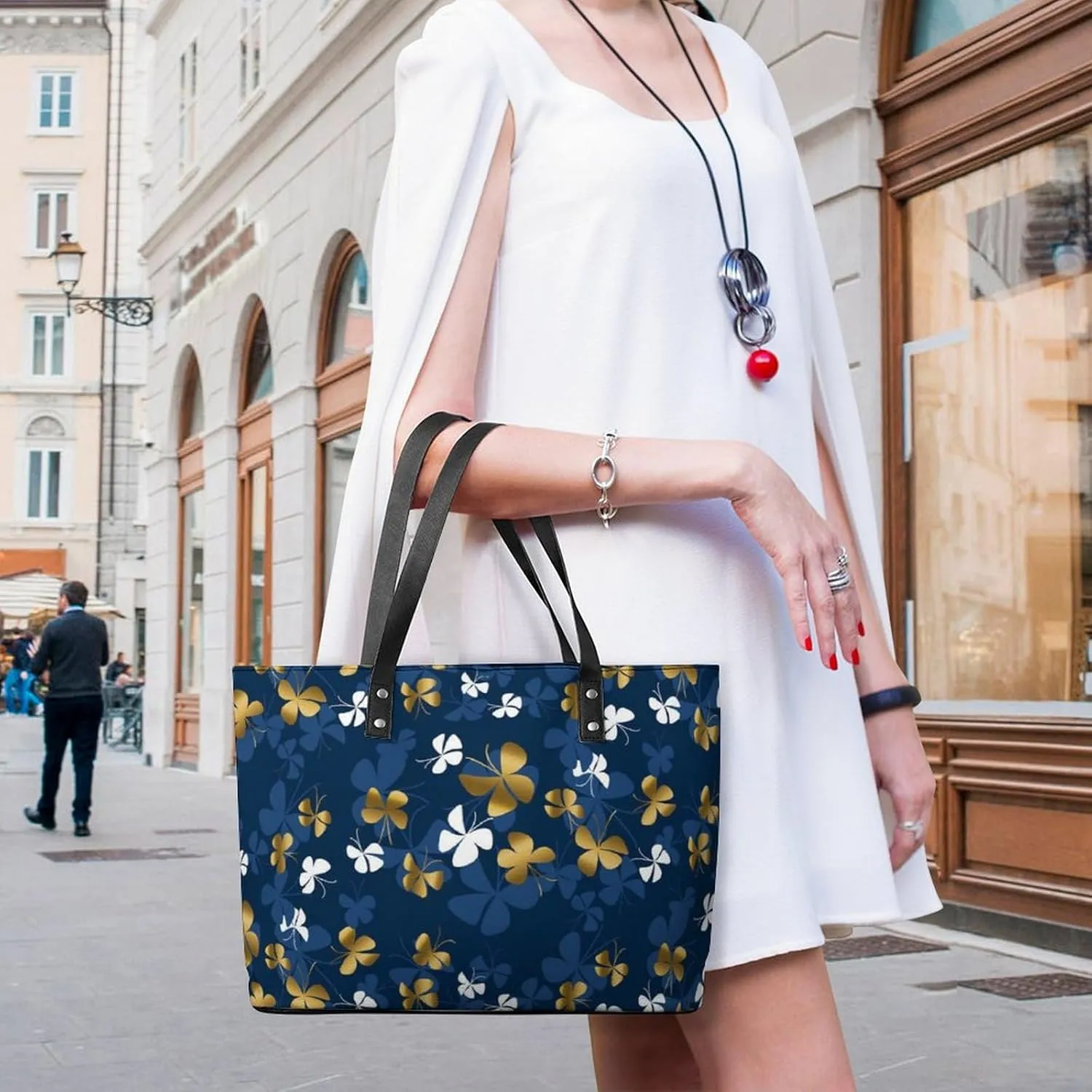Modern PU Leather Shoulder Bag for Women, PU Leather Work Shoulder Bag, PU Leather Shopping Tote for Travel Outdoor