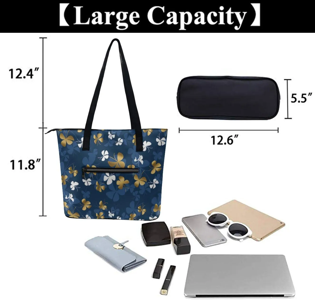 Modern PU Leather Shoulder Bag for Women, PU Leather Work Shoulder Bag, PU Leather Shopping Tote for Travel Outdoor