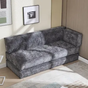 Modular Chenille Sofa for Ultimate Comfort and Space Efficiency, Combines to Fit Your Living Space, Dark Gray