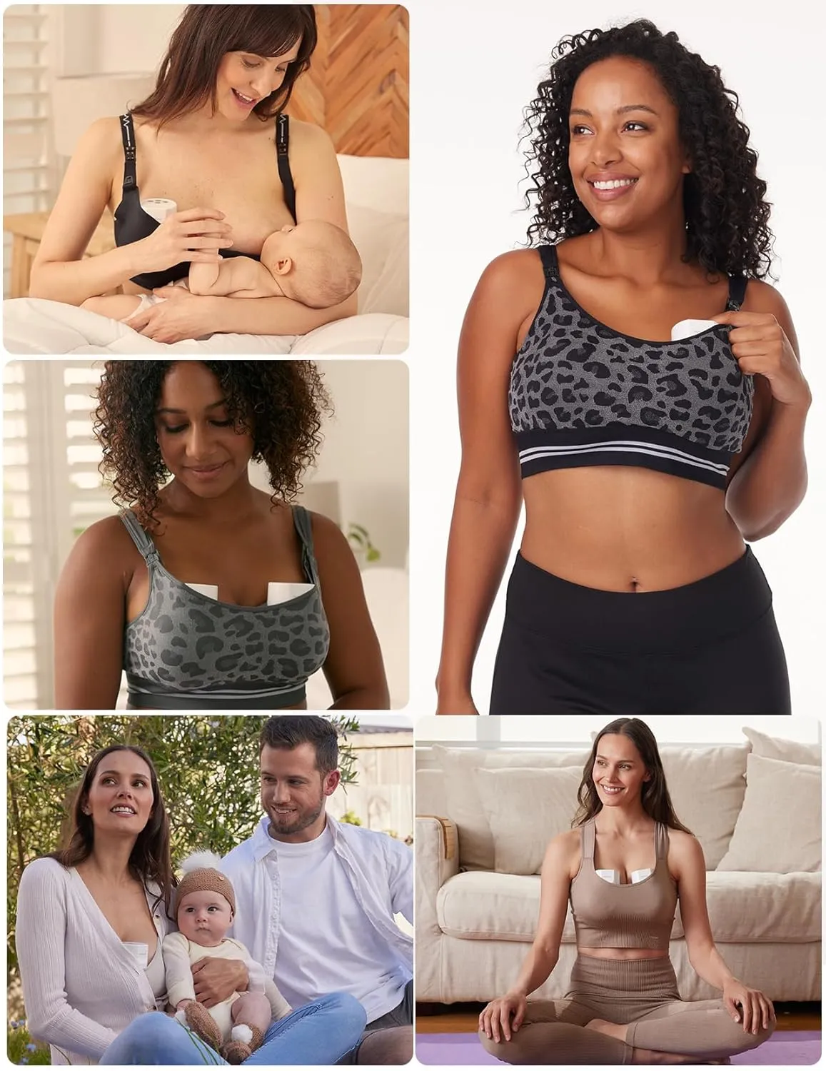Momcozy Hands-Free Breast Pump S12 Pro, Wearable & Portable Pump with Soft DoubleFit Flange, 3 Modes | 9 Levels Double Electric Pump, Smart Display, 24mm, 2 Pack, Cozy White