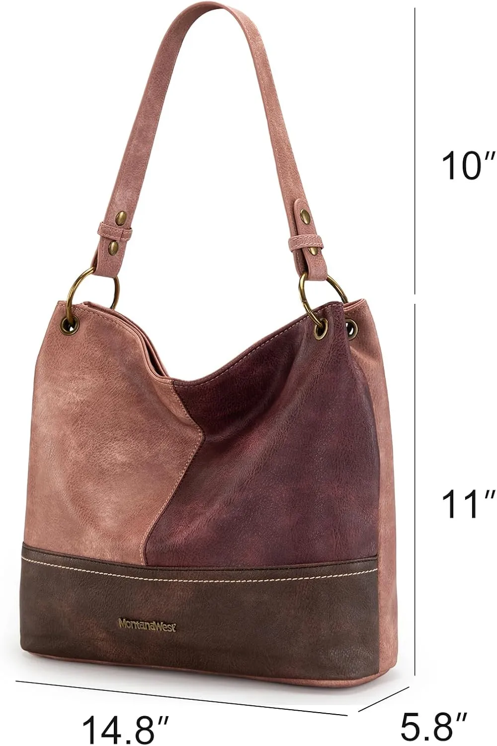 Montana West Purses for Women Hobo Shoulder Handbags with Zipper