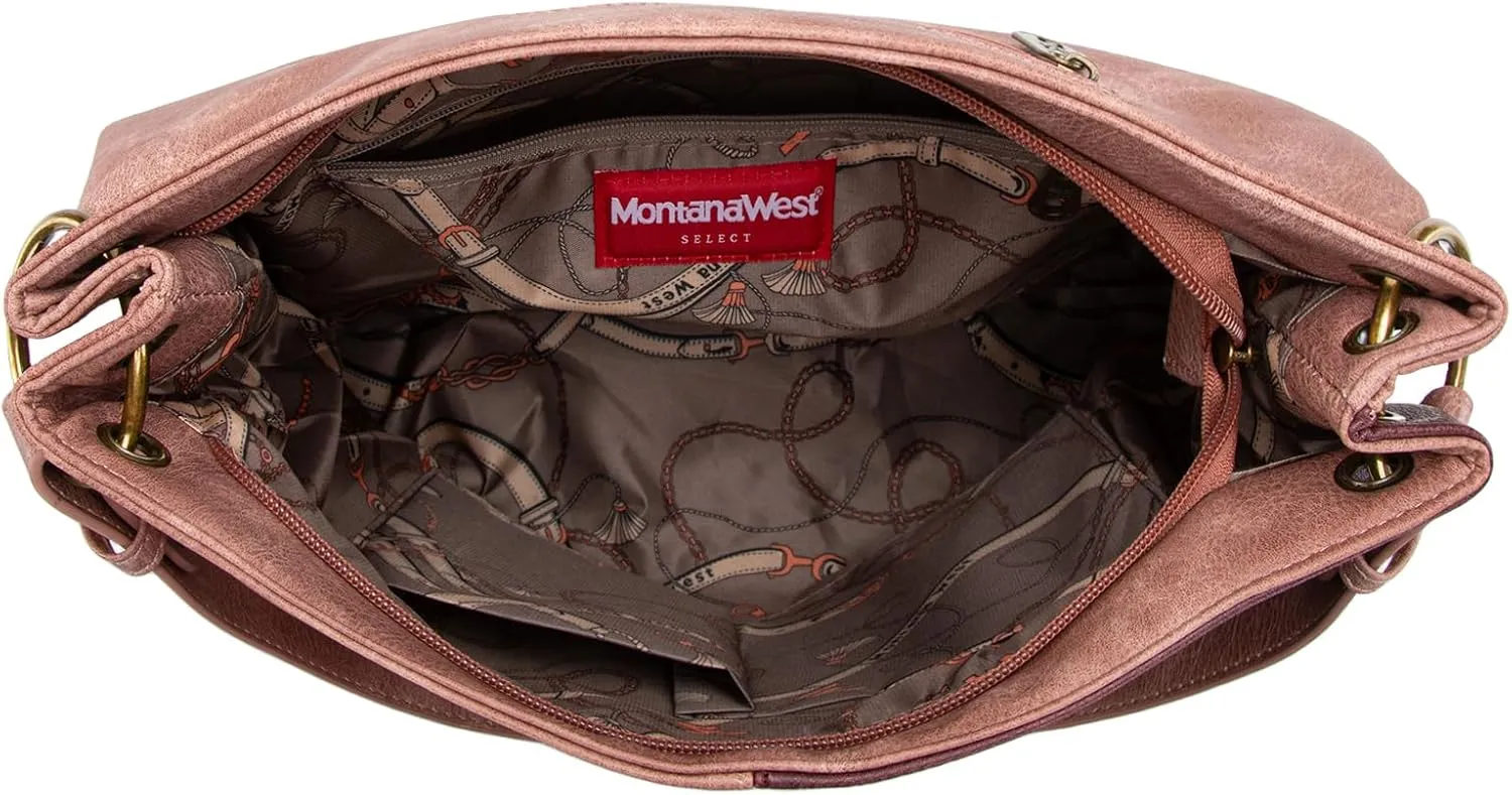 Montana West Purses for Women Hobo Shoulder Handbags with Zipper