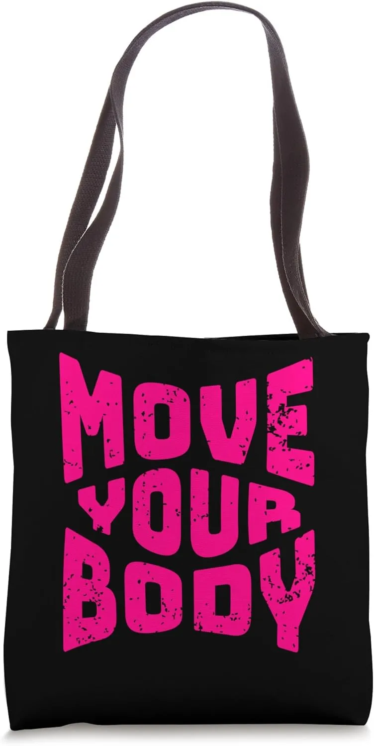 Motivation Inspiration Positive Gym Dance Festivals Fitness Tote Bag