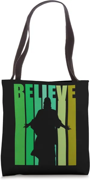 Motivational Jesus Religious Worship Worshipper Church Cool Tote Bag