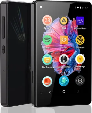MP3 Player with Spotify, Spotify Kids, Audible, Browser(Removable), 4.0" IPS Display Portable Bluetooth MP3 Player Player Up to 256GB
