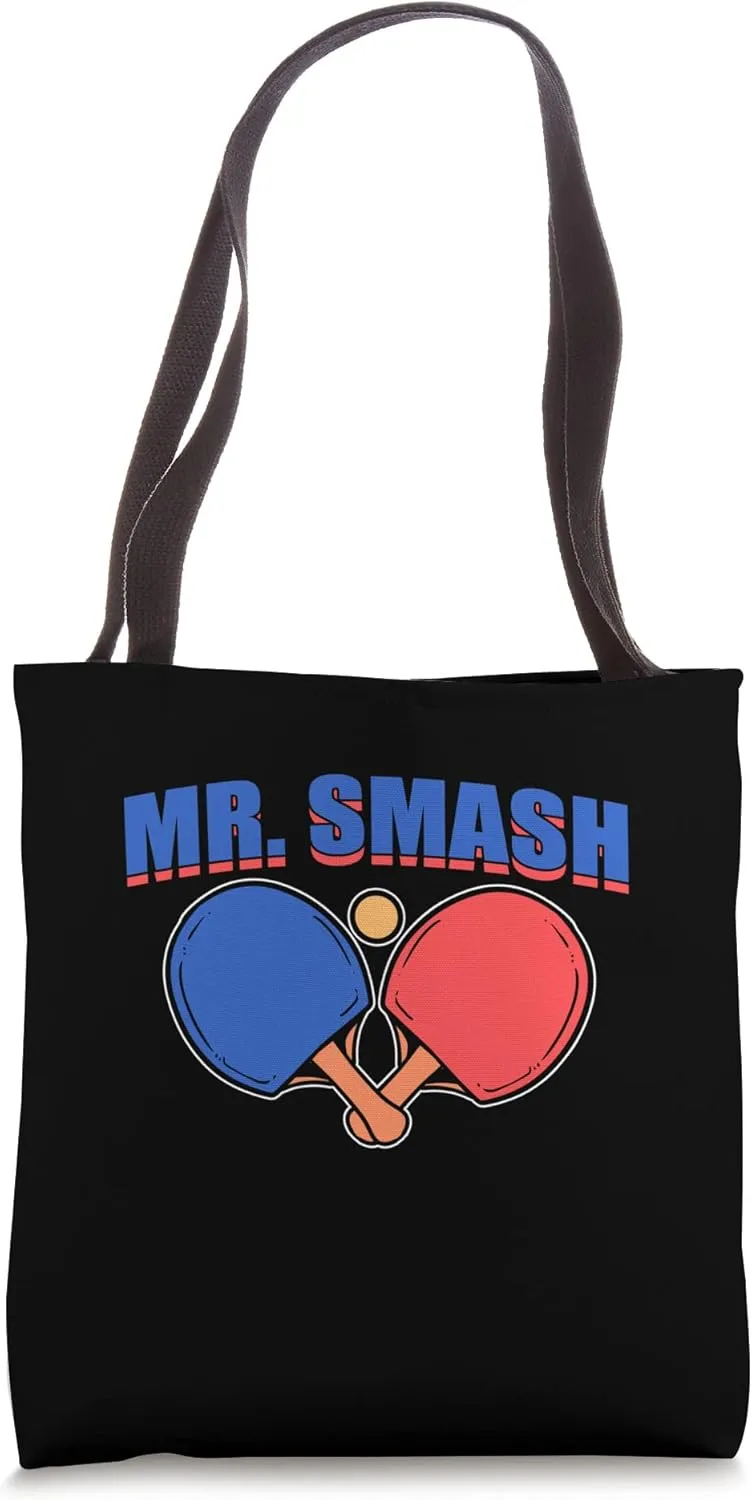 Mr. Smash Badminton Coach Tote Bag