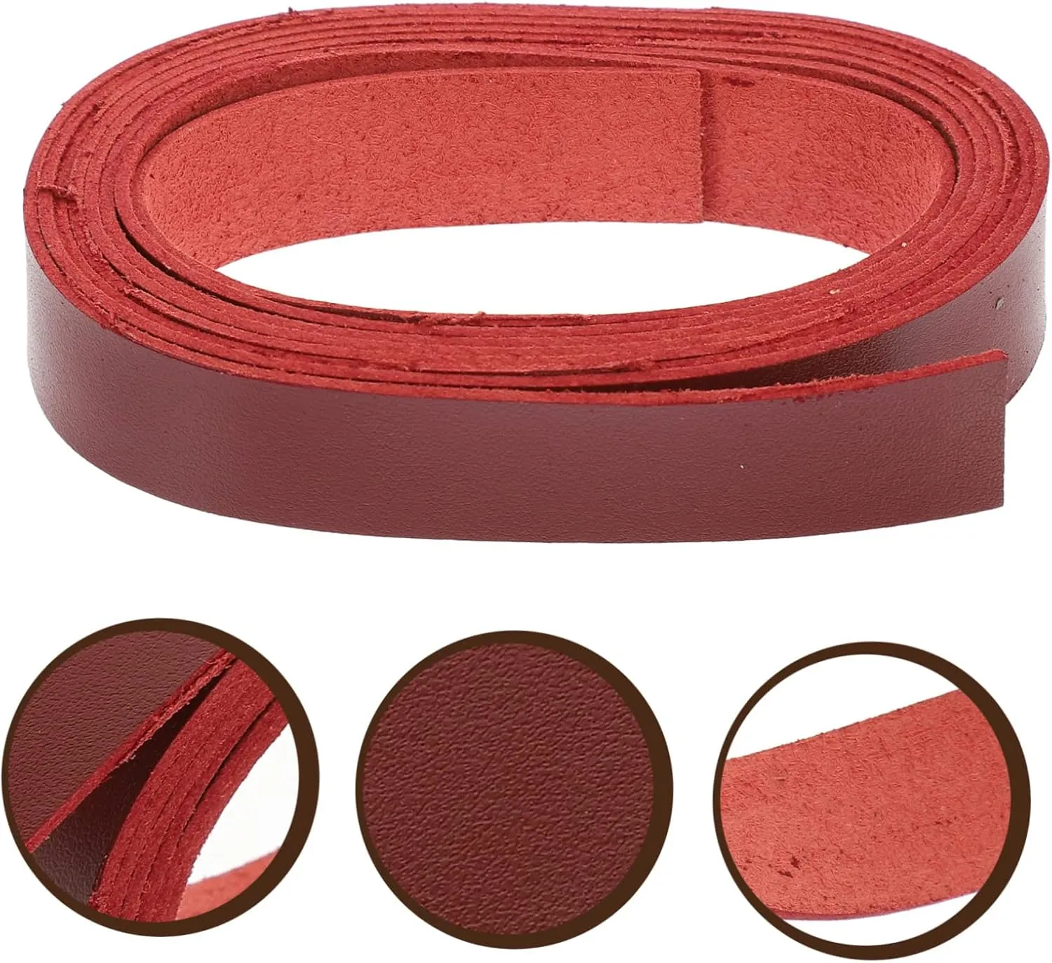 MUELODSIC M Leather Strap Multi-Purpose DIY Watchband Bag Strap Pet Collar Artisan