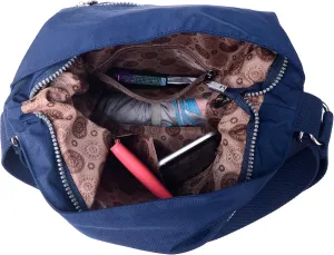 Multi pocket crossbody bag, multifunctional shoulder bag, large capacity for daily and travel