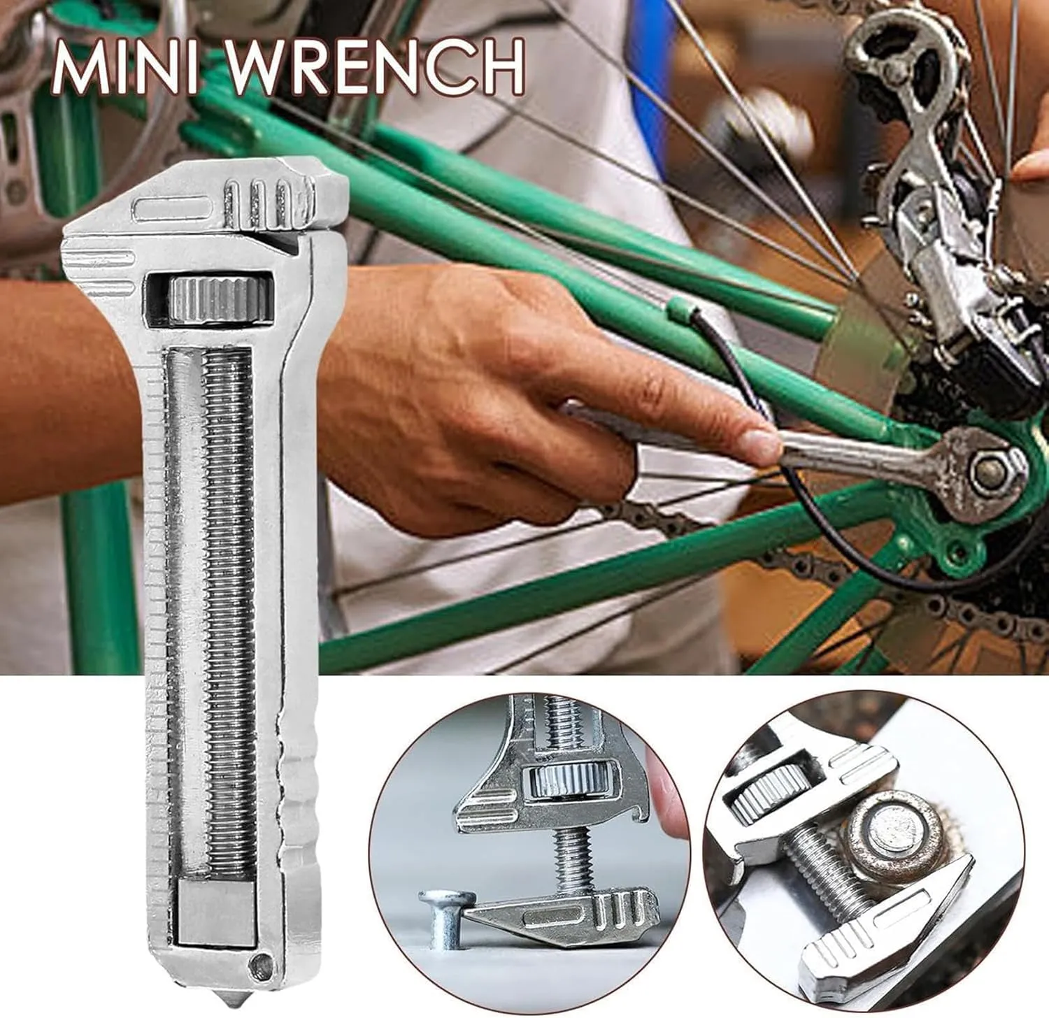 Multi Wrench Tool, Portable Bottle Opener, Pocket Tool Tispanner, Stainless Steel Wrench Multi Tool, Small Adjustable Bottle Opener, Multi Tool Small Wrench Portable Tool, Ergonomic Screwdriver(3Pcs)