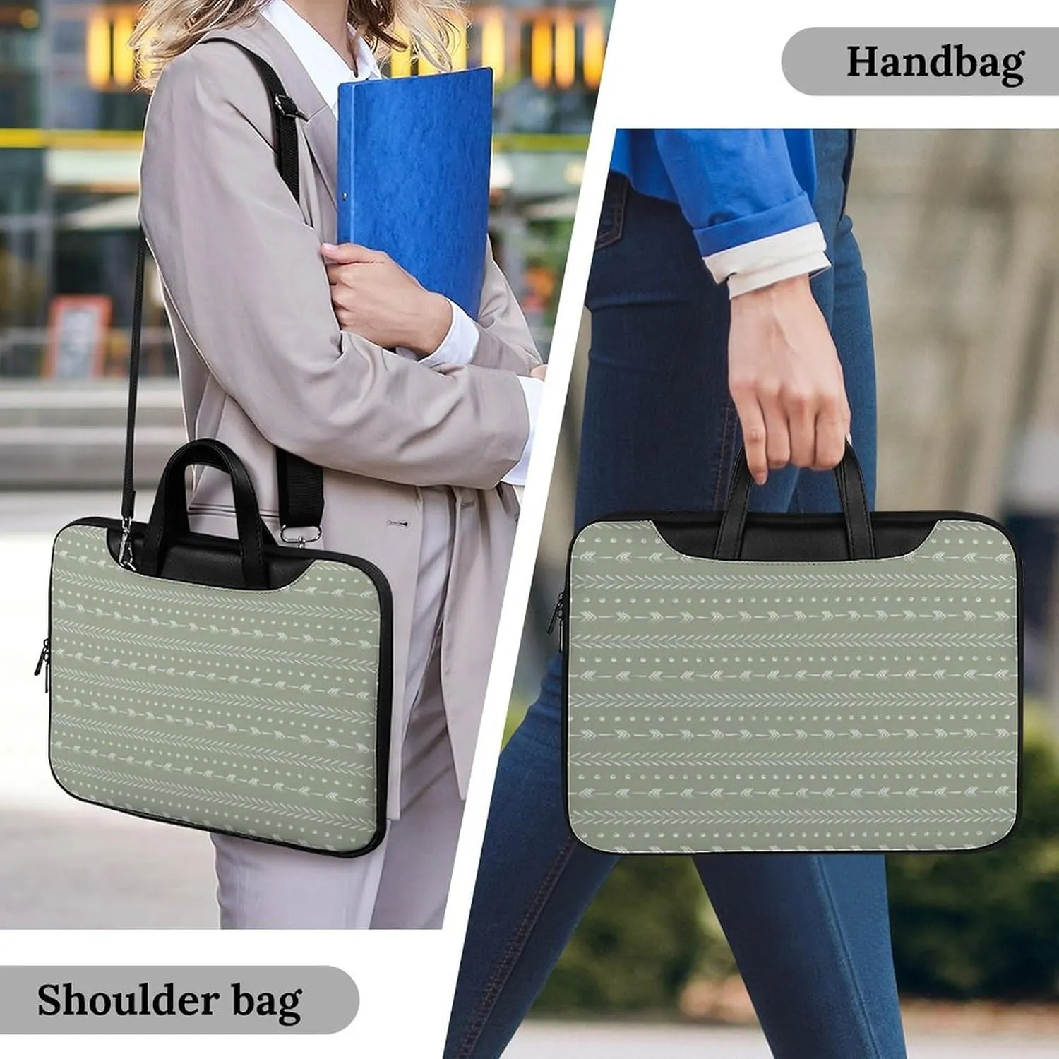 Murray Tartan Handheld Single Shoulder Crossbody Laptop Bag Unisex
