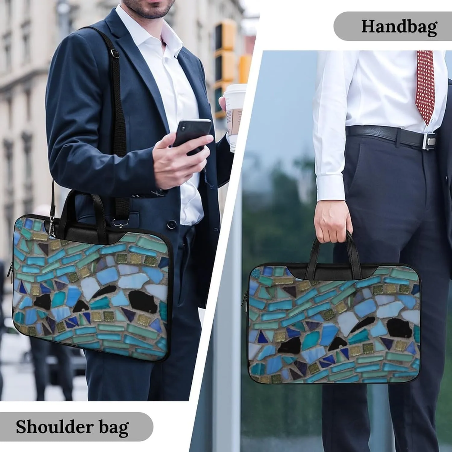 Murray Tartan Handheld Single Shoulder Crossbody Laptop Bag Unisex