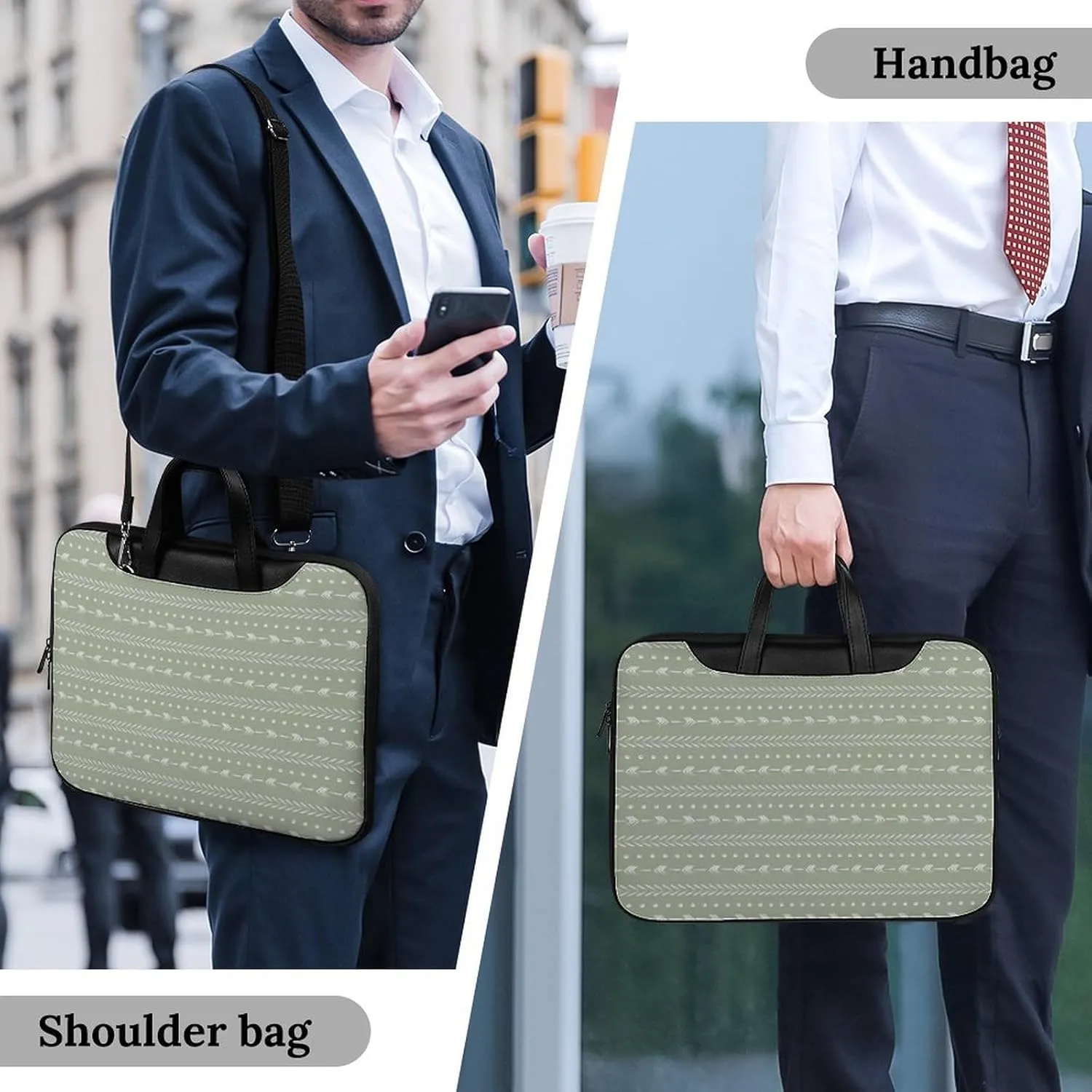 Murray Tartan Handheld Single Shoulder Crossbody Laptop Bag Unisex