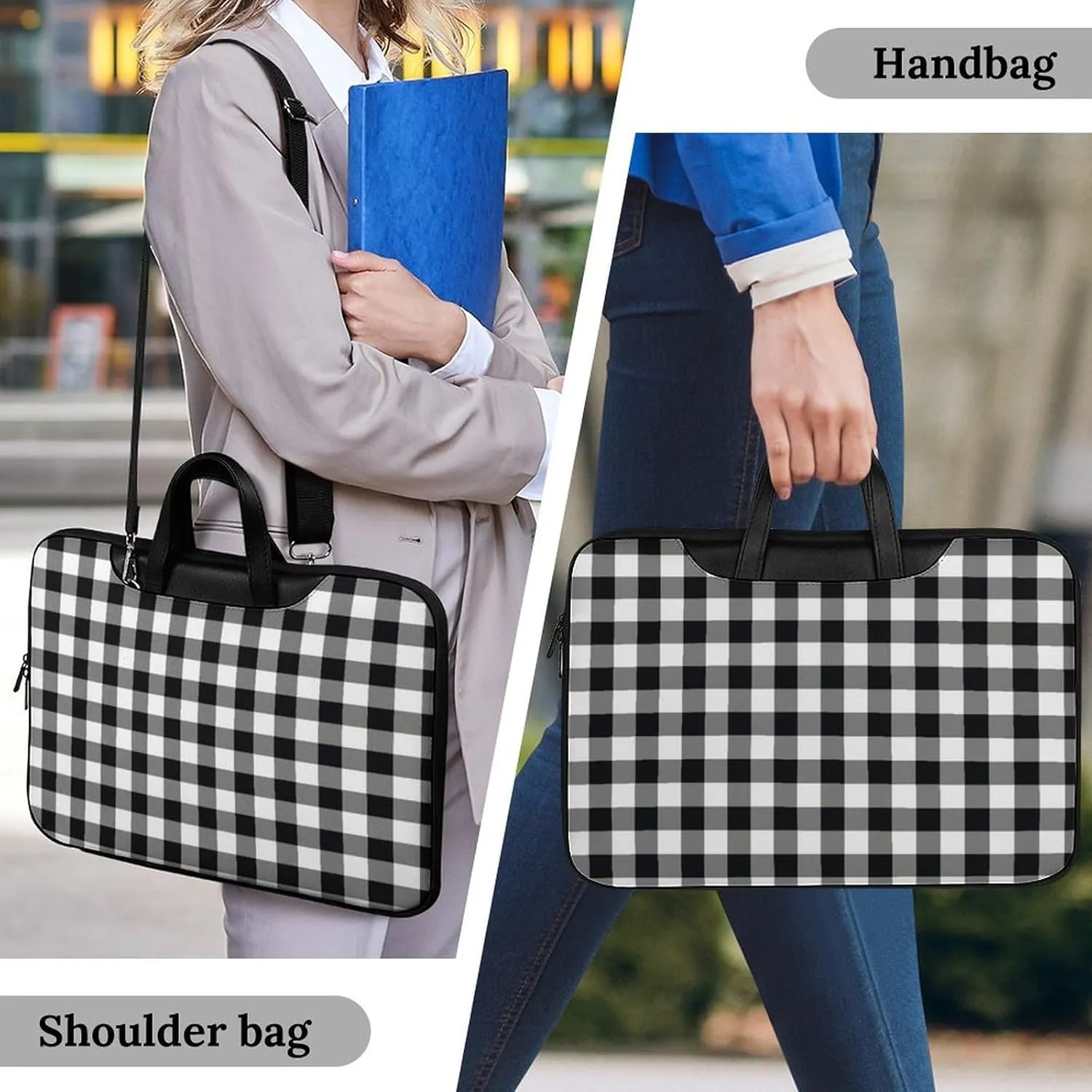 Murray Tartan Handheld Single Shoulder Crossbody Laptop Bag Unisex