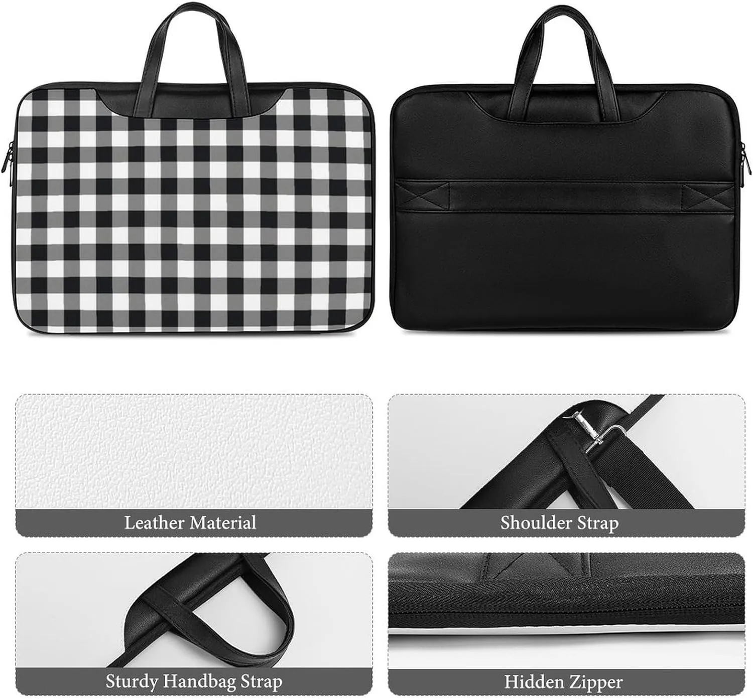 Murray Tartan Handheld Single Shoulder Crossbody Laptop Bag Unisex