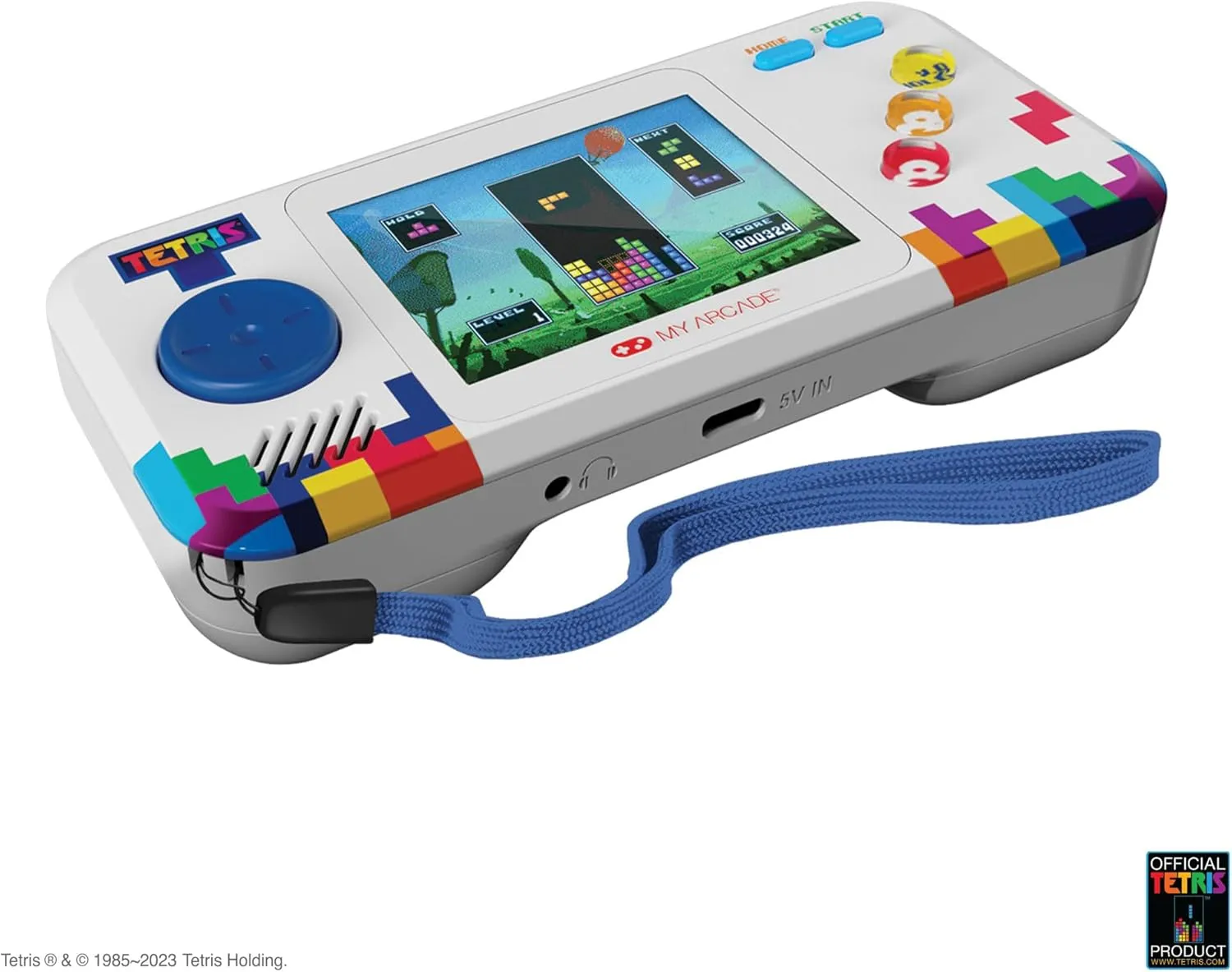 My Arcade Tetris Pocket Player Pro: Strategic Puzzle Games, Retro Portable Game Console, Tetris Game for Kids and Adults 2.75" Full Color Display