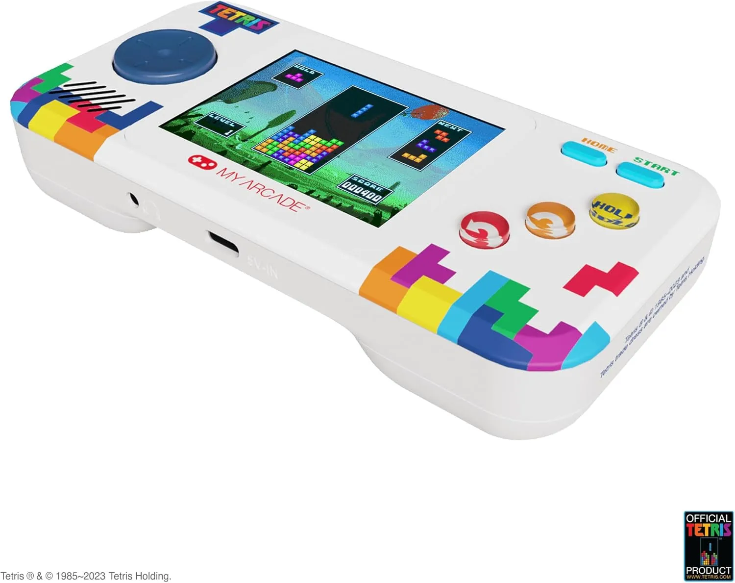 My Arcade Tetris Pocket Player Pro: Strategic Puzzle Games, Retro Portable Game Console, Tetris Game for Kids and Adults 2.75" Full Color Display