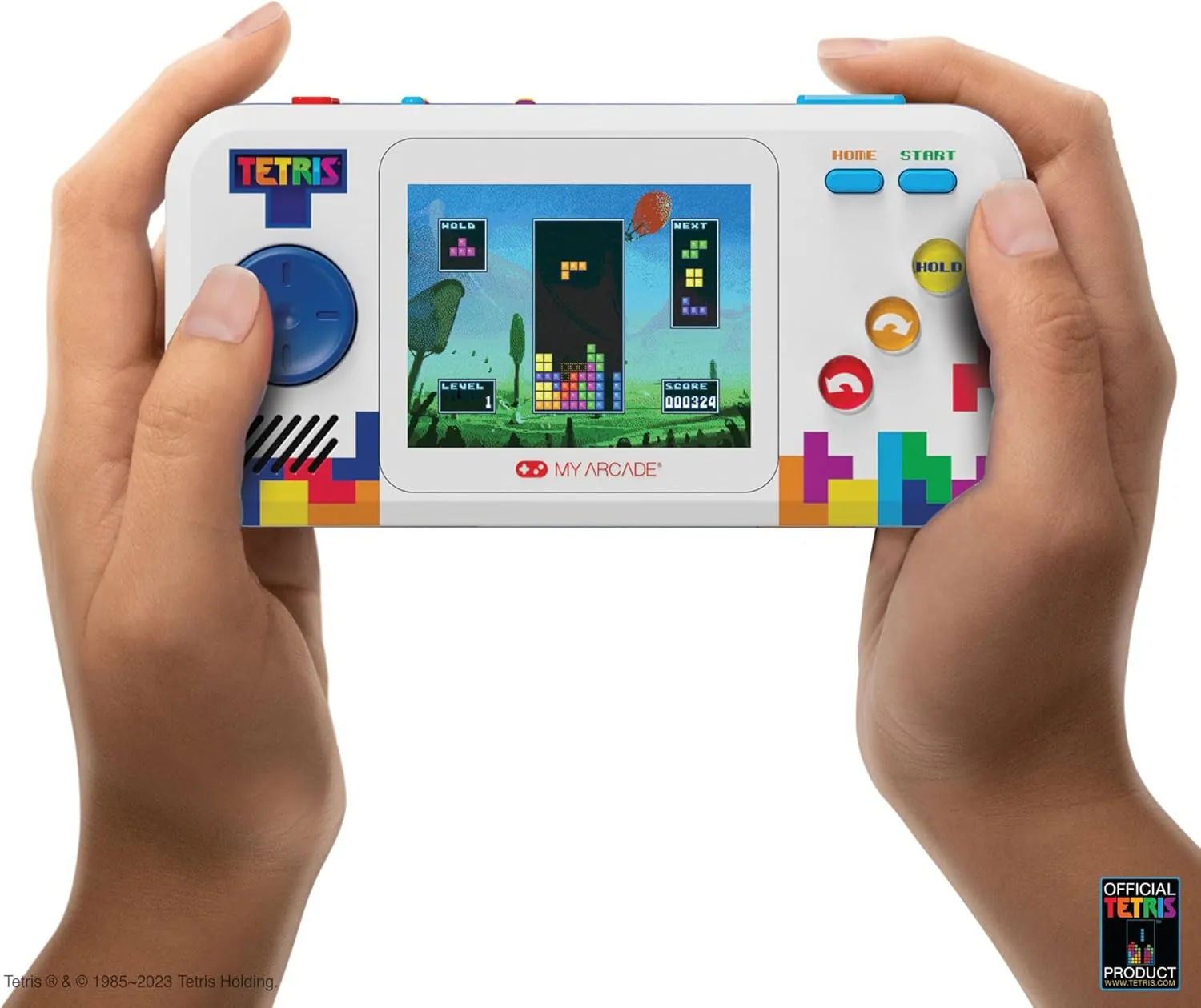 My Arcade Tetris Pocket Player Pro: Strategic Puzzle Games, Retro Portable Game Console, Tetris Game for Kids and Adults 2.75" Full Color Display