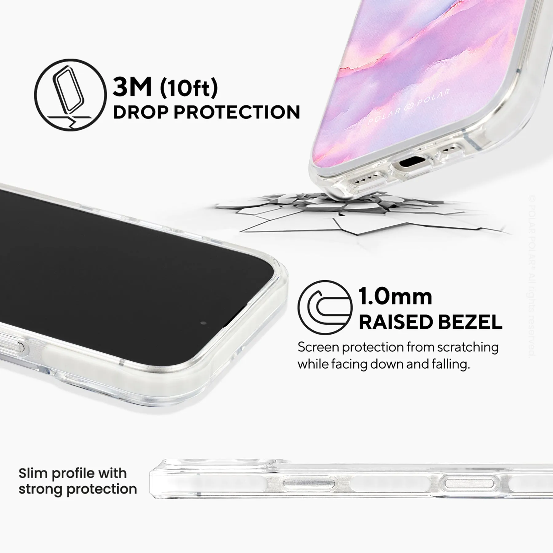 Mythical Sky - iPhone 16 Pro Clear Bumper MagSafe Case