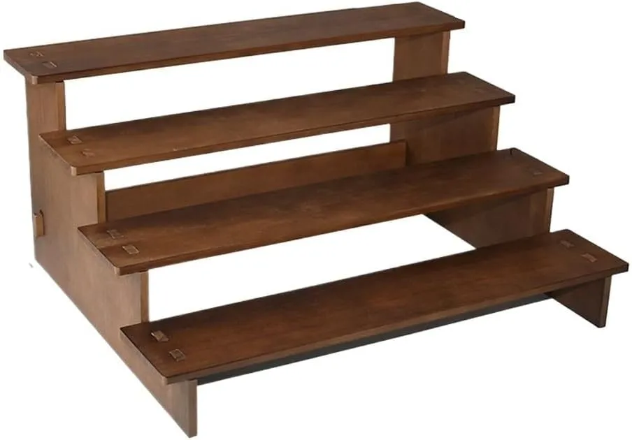 Necklace Display Holder Large Wooden Four Tier Splicable Vintage Ladder Jewelry Display Stand Jewellery Stand Holder
