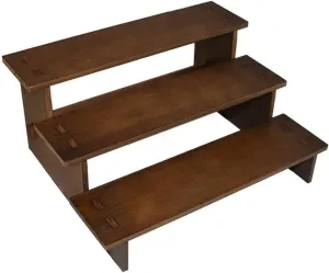 Necklace Display Holder Three Tier Vintage Solid Wood Ladder Wider String Organizer Bracelet Display Racks Jewellery Stand Holder