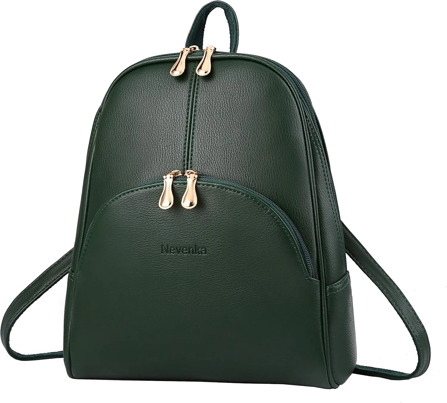 Nevenka Backpack Purse for Women Casual Shoulder Bag PU Leather Zipper Closure Adjustable Strap…