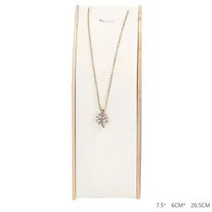 New solid wood necklace display stand jewelry rack pendant holder curved jewelry display props jewelry packaging