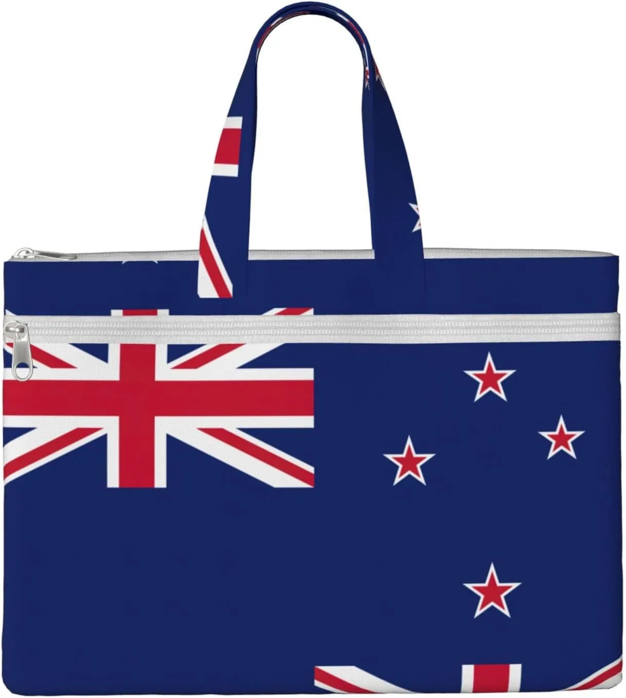 New Zealand Flag Canvas Document Bag Organizer Handbag For Travel And Leisure Weekends