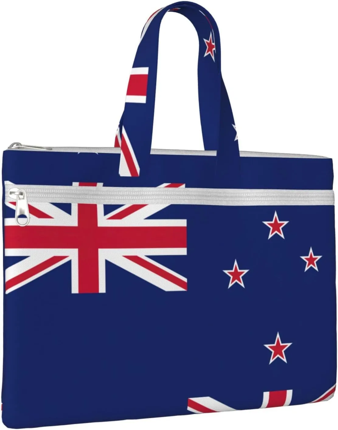 New Zealand Flag Canvas Document Bag Organizer Handbag For Travel And Leisure Weekends